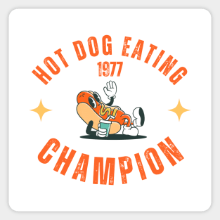 Hot dog eating champion 1977 Sticker